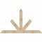 Ekena Millwork Saratoga Rough Sawn Timber Gable Bracket, Douglas Fir, 84"W x 49"H x 2"D x 6"F, 14/12 Pitch GBW084X49X0206SAR00RDF - alternate 1